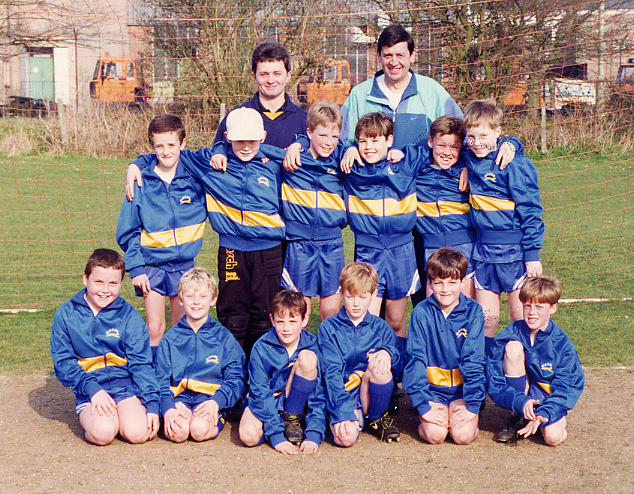 Bob Dingley with his team 1993